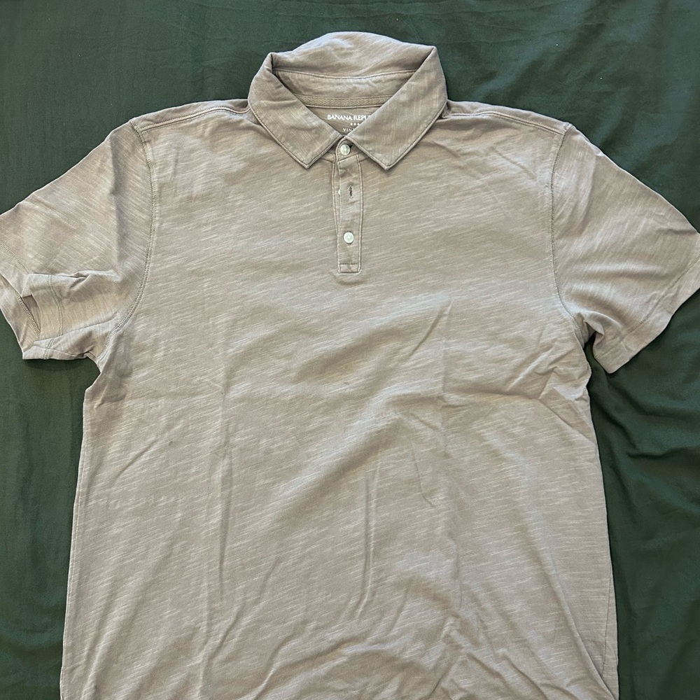 Men's Beige Polo Shirt